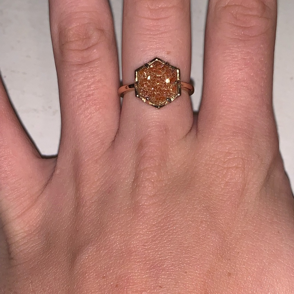 Kendra Scott Rose Gold Drusy Ring